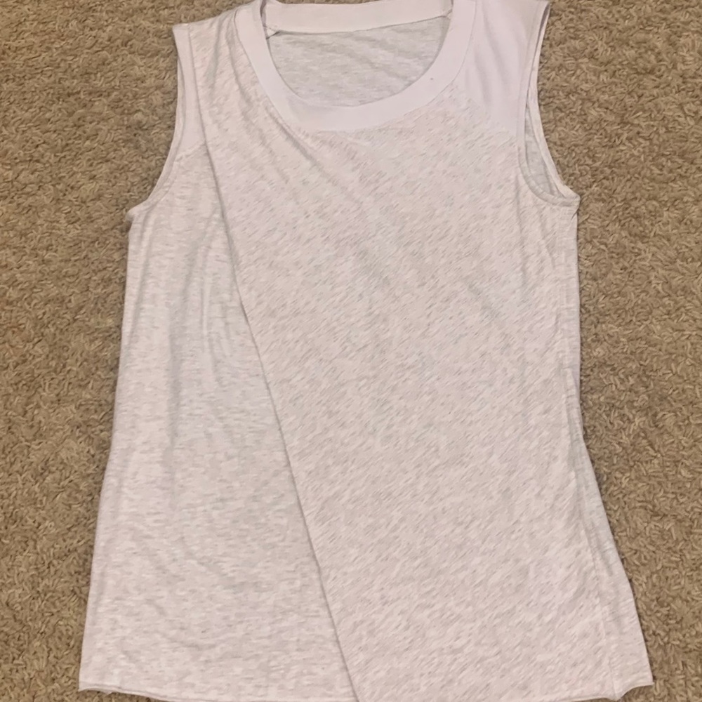Lululemon drape tank -size 8-heather oatmeal